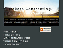 Tablet Screenshot of dakotacontracting.org